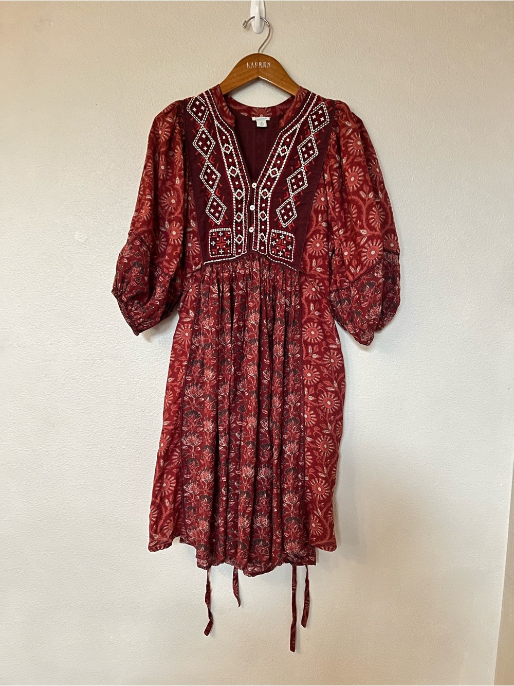 Sundance Sundance Lizet Embroidered Boho Dress size M - Picture 9 of 10